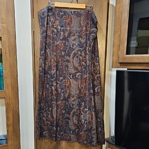 Floral Patterned Women's Skirt womens plus size 3X by Soft Surroundings